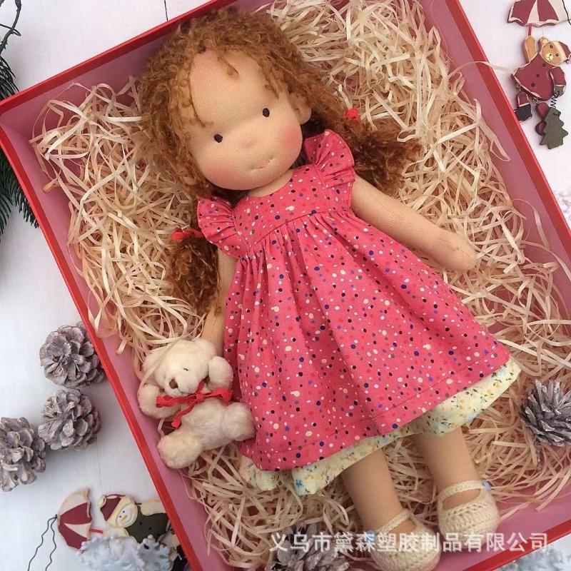 Cotton Body Waldorf Doll Doll Artist Handmade Mini Dress-up Doll DIY Waldorf Doll
