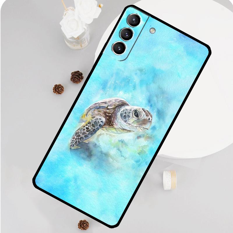 Ocean Sea Turtle Phone Case For Samsung Galaxy S26 S23 Ultra S20 S21 S22 S24 S25 Plus S10 S25 FE Funda Cover