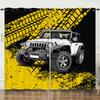 Curtain Car Off-Road Vehicle 3D Digital Printing Blackout Curtain Punching