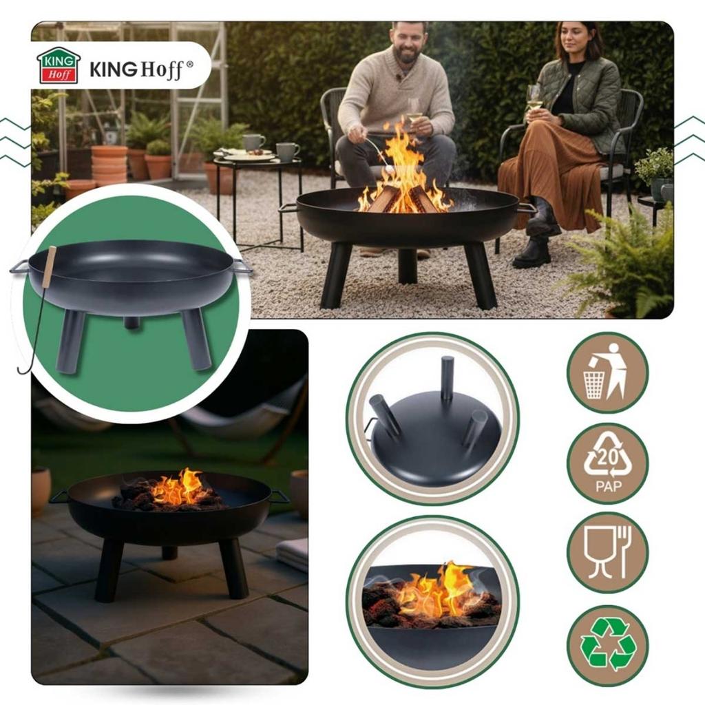 GARDEN FIRE PIT 60cm KINGHOFF KH-2031