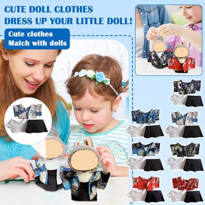 Cute Plush Doll Toy Gift Cartoon Children's Ragdoll Replacement Clothes, Plush Toy Accessories