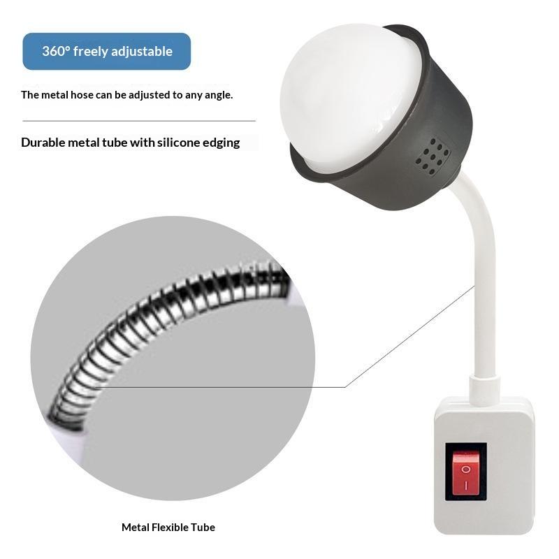 Plug In LED Night Light with Manual Switch Energy Saving Soft Eye Care Lamp for Bedroom Bedside Lighting