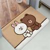 Anime L-LINE F-FRIENDS Floor Mat Cozy Flannel Soft Thick Non-Slip Mat For Living Room Bedroom Kitchen Decor Rugs