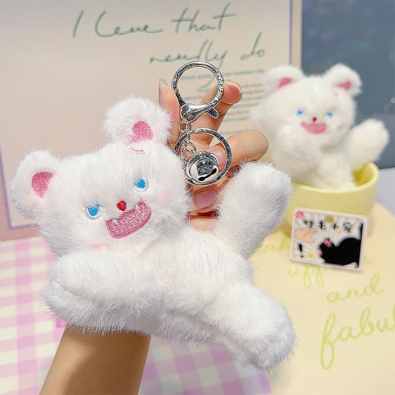 Cute Plush Pet Cat Doll Hanging Angry Kitten Doll Key Chain Gift Bag Hanging Ornaments
