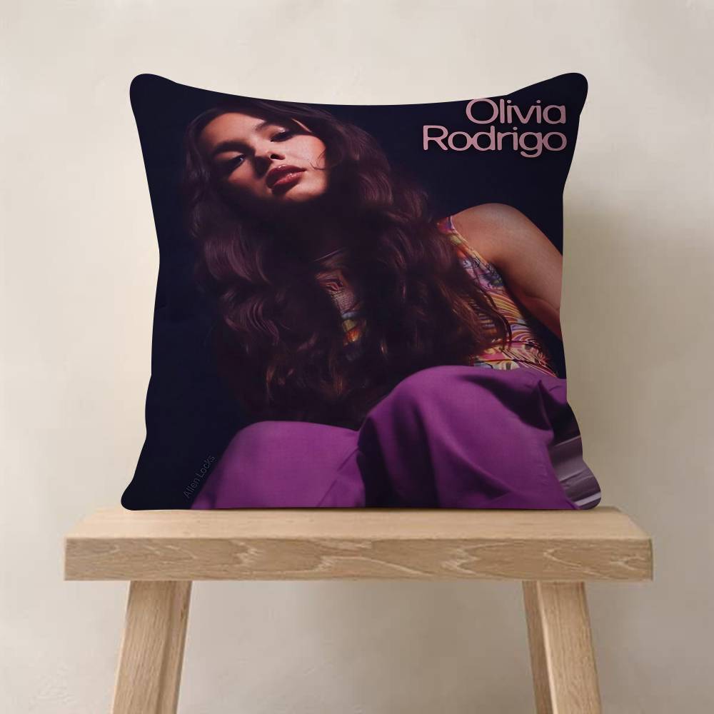 

Singer OOlivia Cool RRodrigo Personalized Pillow Dust Cover Bedroom Kids Party Decoration Pillowcase Birthday Children Gift 30x30 cm