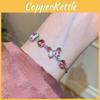 Cute Animal Zircon Butterfly Bracelet With Adjustable Clasp For Women Gift