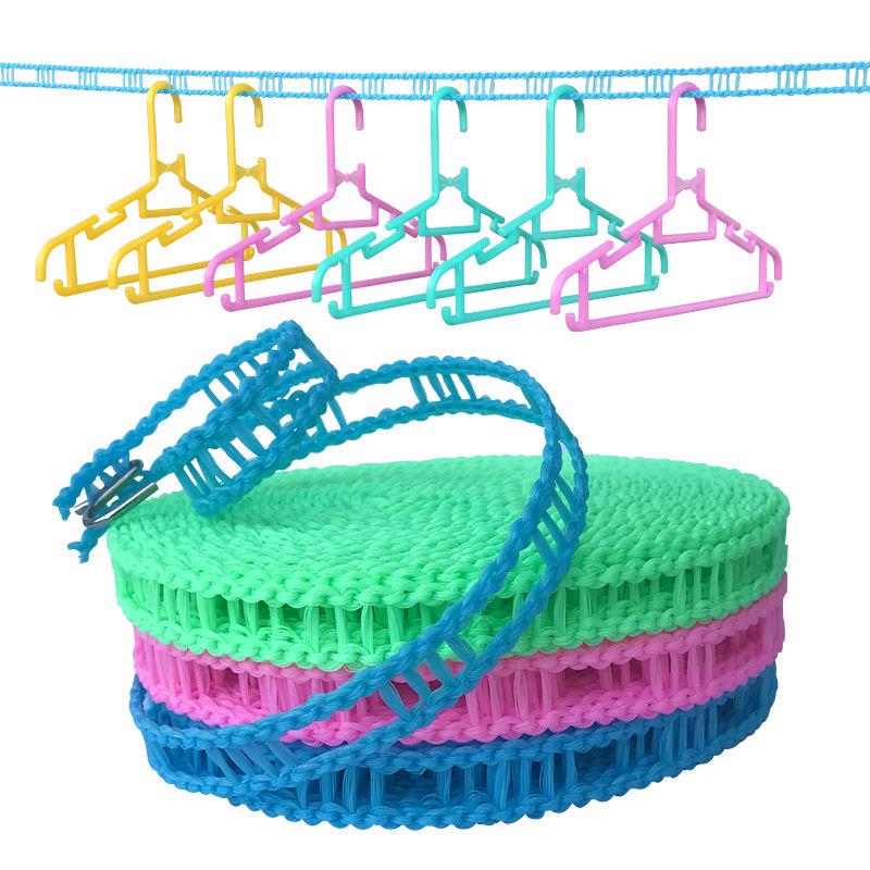 5x8m Einziehbare Verhedderungsfreie Wäscheleine: Wäscheleine für draußen zum Trocknen von Quilts & Kleidung