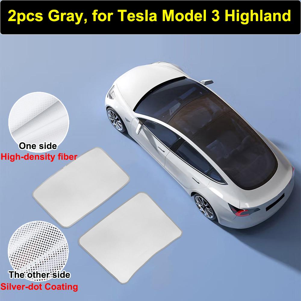 for Tesla Model Y L YL 2026 Roof Sunshade Glass Sunroof Shading Model Y Juniper Anti-UV Protection Cover M3 Highland Accessories