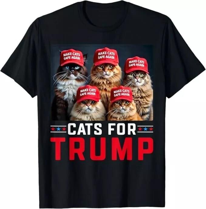 

Cats For Trump 2024 Election Make Cats Safe Again Unisex T-Shirt Unisex T-Shirt S