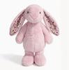 Juguete de Peluche de Conejo Floral Adorable de 23 cm Muñeco de Conejo Relleno Suave Abrazable con Orejas Florales Regalo de Cumpleaños para Niña Coleccionistas de Peluches