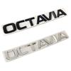 3D kovová vysokokvalitná nálepka na auto Octavia Štýlové písmená Slová Označenie pre zadný kufor Odznak Logo Nálepka Emblém Auto príslušenstvo