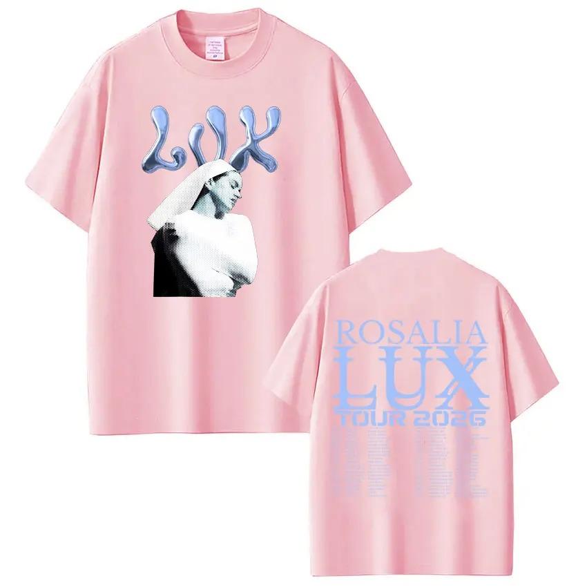 

Rosalía LUX Tour 2026 Printed Tees Unisex Women Fashion Shortsleeved Loose Harajuku Oversized Aesthetics Women And Unisex Tshirt S