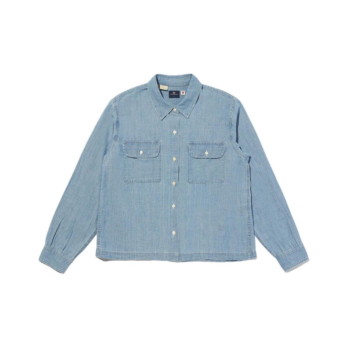 

Levis Bluetab™ Series FW25 Button Closure Pocket Design Casual Long Sleeve Shirt Women shirts 003JT-0000 XS