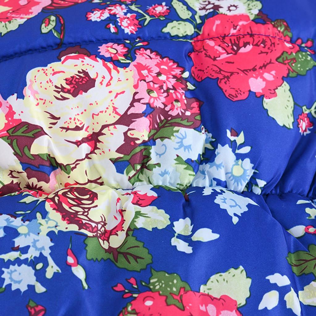 Toddler Kids Baby Girls Boys Floral Hooded Winter Warm Hooded Windproof Coat