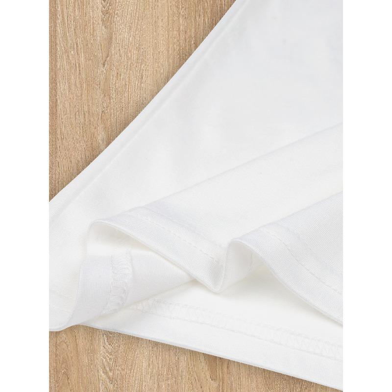 Damen Niedliches Hundeprint T-Shirt Rundhals Kurzarm Frühling Sommer Lässiges Oberteil