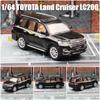 1/64 TOYOTA Land Cruiser LC200 Miniatyrmodell JKM 1/64 Premium SUV Leketøybil Kjøretøy Frie Hjul Støpt Legering Samling Gave