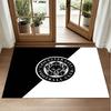 Leicester City Football Design Crystal Velvet Rug Soft Decorative Mat for Bedroom Entrance