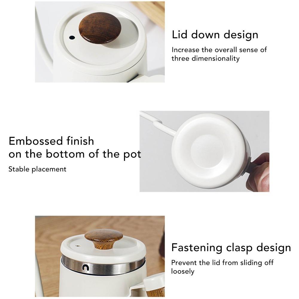600ml Capacity Gooseneck Kettle 304 Stainless Steel Narrow Spout Kettle Brewing Pot  Home Kitchen