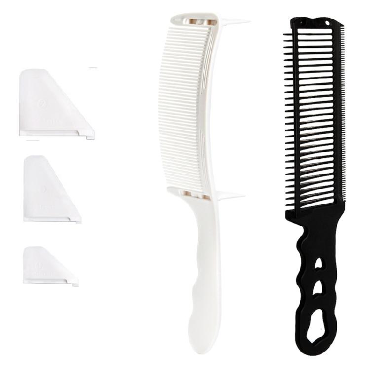 2x Hairdressing Comb S Arc Hair Comb Set Hair Cutting Positioning Comb