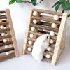 Exercise Climbing Ramp Wood Hamster Hideouts Climbing Toy With Natural Cool for Hamsters Small Pet Cage Enrichment