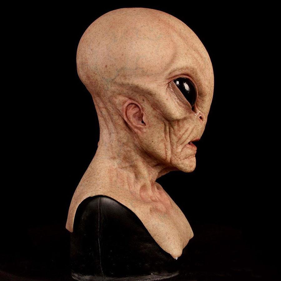 Alien Mask Scary Horrible Horror Magic Latex Costume For Halloween Cosplay Party