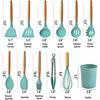 Top Seller 12 Pcs Kitchen Accessories Cooking Tools Kitchenware Silicone Kitchen Utensil Sets With Logo