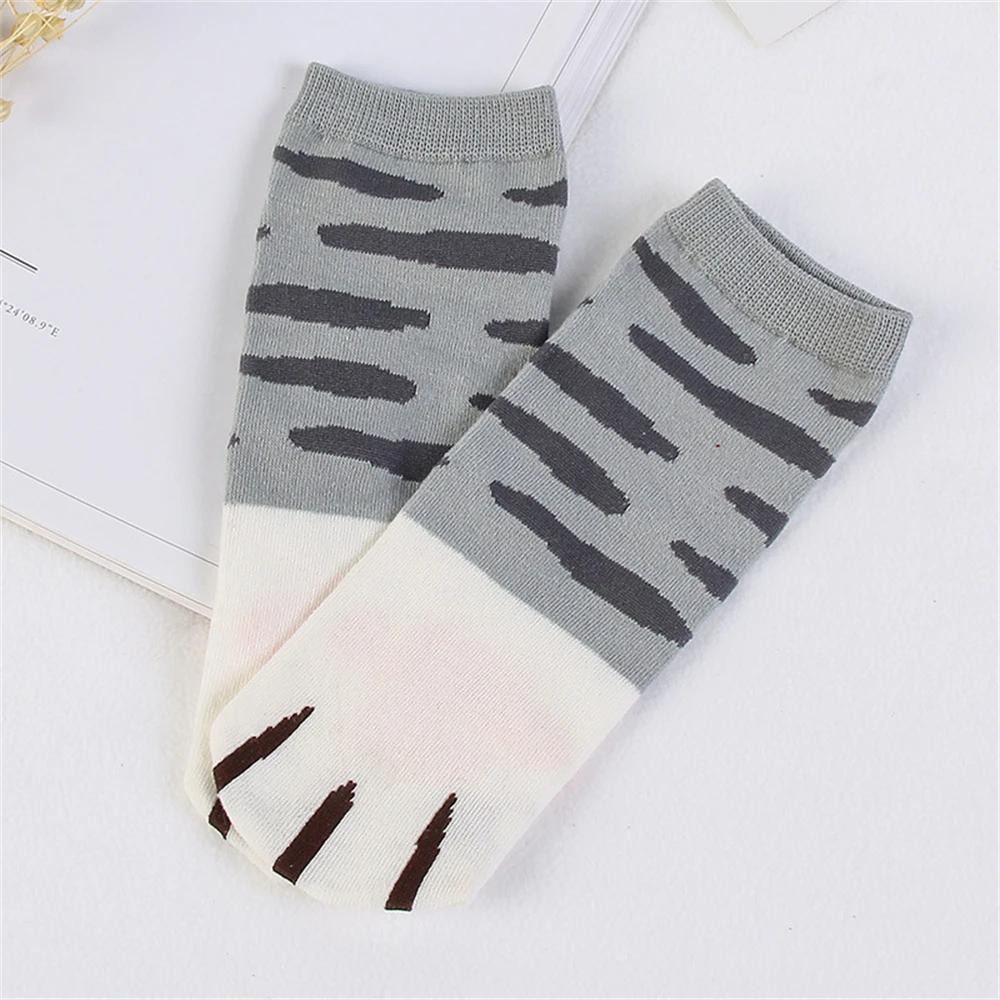 Women Cotton Cute 3D Knitted Cat Claw Low Cut Ankle Socks Ladies Girls Short Hosiery Dog Paws Sokken Dropship