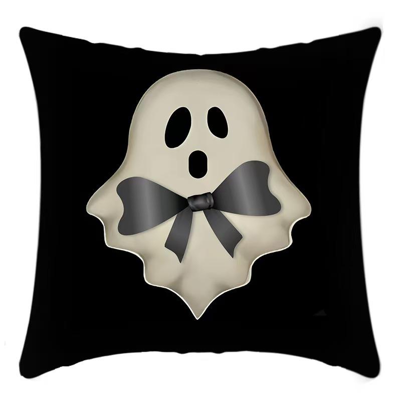 

Halloween Pillow Case for Living Room Sofa Home Cushion Case Ghost Pumpkin Skull Print Cushion Pillow Case 45*45cm
