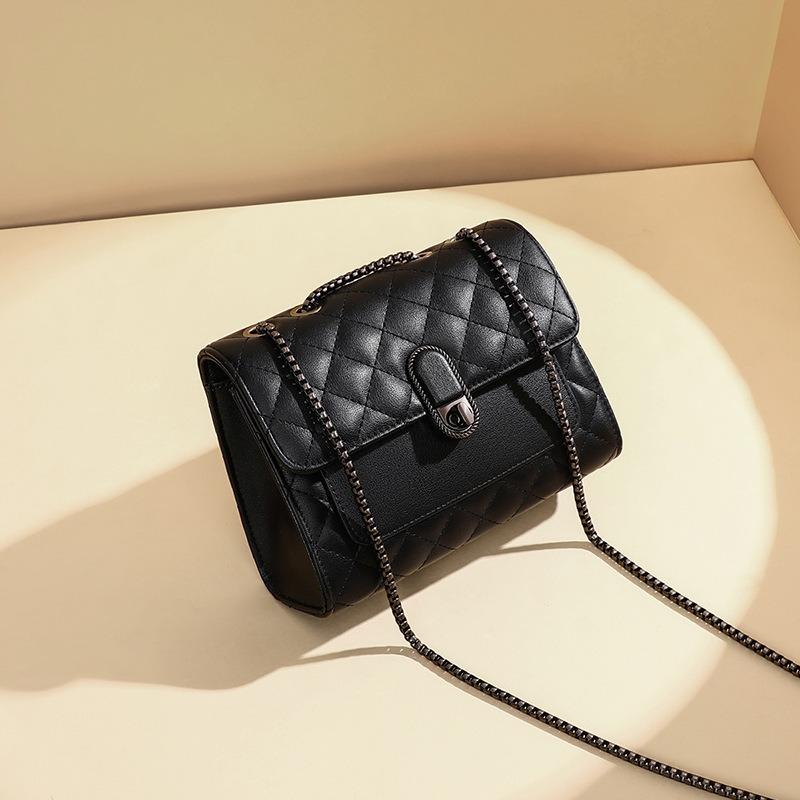 Bag New Autumn and Winter Rhombus Chain Bag Light Luxury Crossbody Bag Premium Sense Shoulder Commuter Women's Bag Luggage