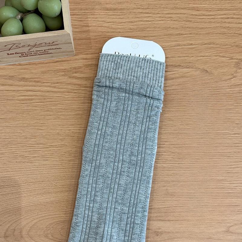 Women's Boneless Pure Cotton Mid-calf Socks, Spring and Autumn Long Socks, Postpartum Socks, Pile Socks