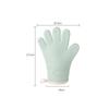 2PCS Silicone Oven Mitts Heat Resistant 450 Degrees Oven Glove Non-Slip Oven Gloves with Fingers Cotton Lined Kitchen Mitts