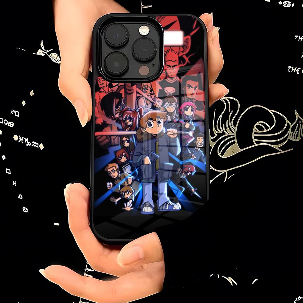Cartoon Scott Pilgrim Vs Phone Case PC+TPU For IPhone 15 16 17ProMax 13 16 11 12 14 Pro Xs Max Mini Xr X Plus Cover