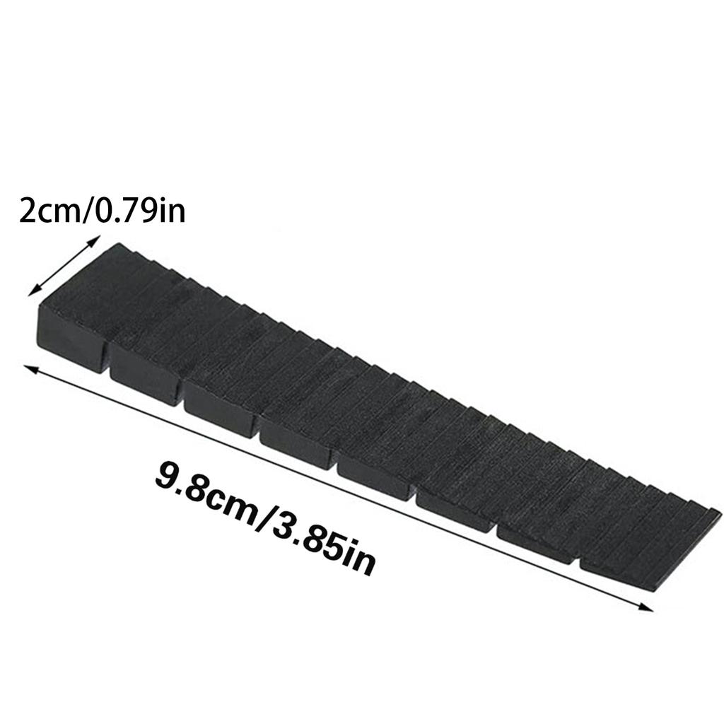 10Pieces Practical Furniture Wedges Plastic Shims for Leveling Tables Chairs Fridge Toilet Flexible and Stackabled