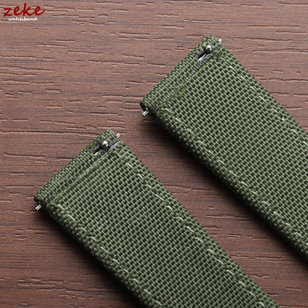Segeltuch Uhrenarmband 20mm 22mm für Omega Uhrenarmband Doppelseitiges Nylon Uhrenarmband Schnellverschluss Sport Armband Gürtel für Herren