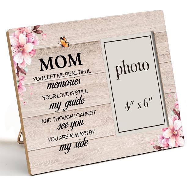 Pet Memorial Gifts - Wooden Photo Frame, Sympathy Gift for Loss of Dog or Cat (4x6 Inches)