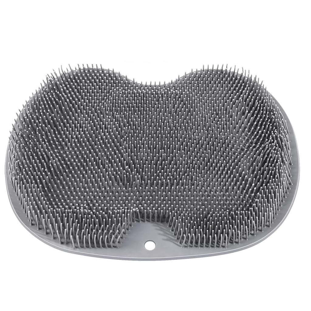Shower Foot Scrubber, Wall Mounted Bath Massage Pad, Back Scrubber Back with Non Slip Suction Cups To Improve Circulation