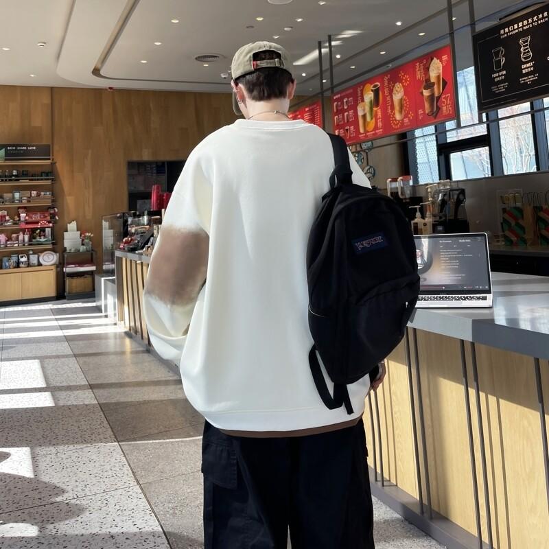 New Autumn Loose Pullover Sweatshirt Teen Casual Top Men's Hong Kong Style Fashionable Jacket