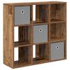 Sideboard with Drawers Reclaimed Wood Look 73.5 X 24 X 69.5 Cm