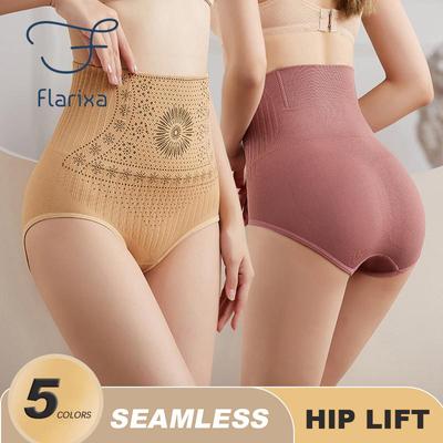 Mutandine da donna senza cuciture Mutandine a pancia piatta a vita alta Intimo modellante per il corpo Comfort Pantaloni addominali dopo il parto Slip