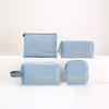 Velvet Makeup Bag Set: High-Capacity, Four-Piece Luxury Cosmetics Storage