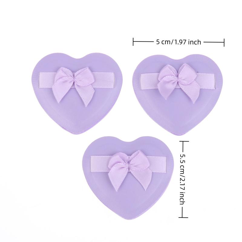 1Pcs Cotton Candy Air Cushion Powder Puff Heart Bow Makeup Powder Puffs That Can Be Used In Both Dry And Wet Combinations