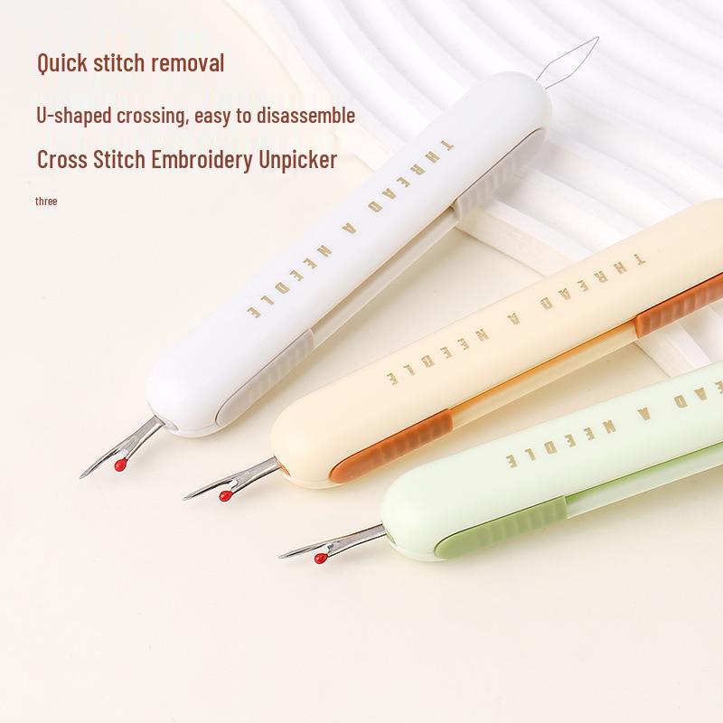 2-in-1 Needle Threader & Seam Ripper: Hand Sewing Tool