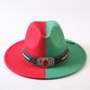 Popular European and American Classic Double-color Wide-brimmed Top Hat Men's and Women's Fashion OL Style Cowboy Hat Jazz Hat