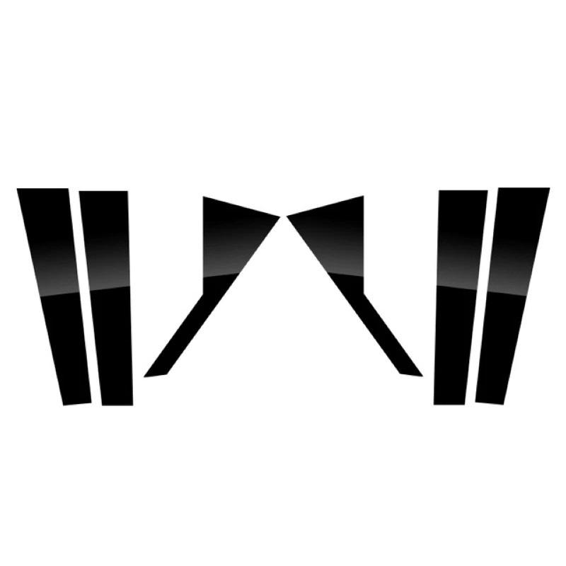 Fit For Peugeot 4008 2017- Carbon Fiber Black Car Window Door Column BC Pillar Post Cover Trim Mirror Effect PC