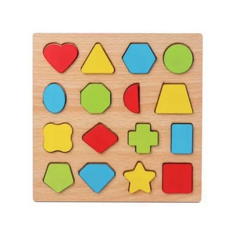 

Montessori Baby Puzzle Wooden Toys 1 2 3 Years Children Hand Grab Board Game Toddler Fine Motor Skills Educational Toys for Kids