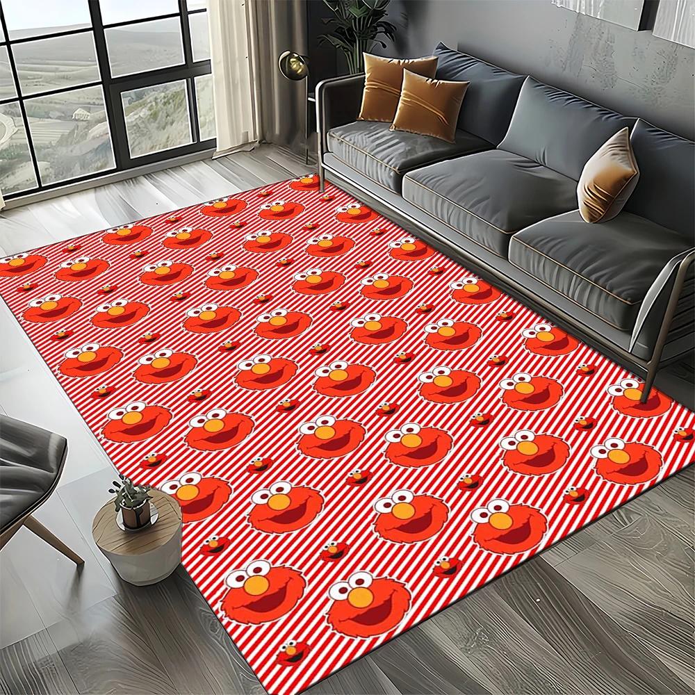 2025 New Style Sesame Street Cartoon TV Carpet Rug for Living Room Bedroom Home Sofa Decoration,Kids Play Non-slip Floor Mat