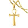 Golden Cross Unisex Titanium Steel Necklace Pendant