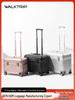 Compact Business Travel Photography Carry-on: Sturdy Aluminum Frame, Flip-top, Durable, with Telescopic Handle and Secure Password Lock.