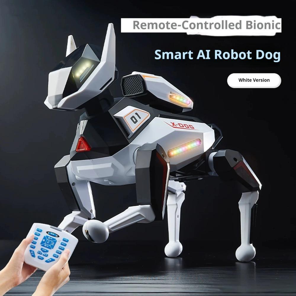 2026 New Ai Intelligent Robot Dog Pet High End Technology Electronic Dog Bionic Artificial Robot Toy Technology Pets Child Toy белый