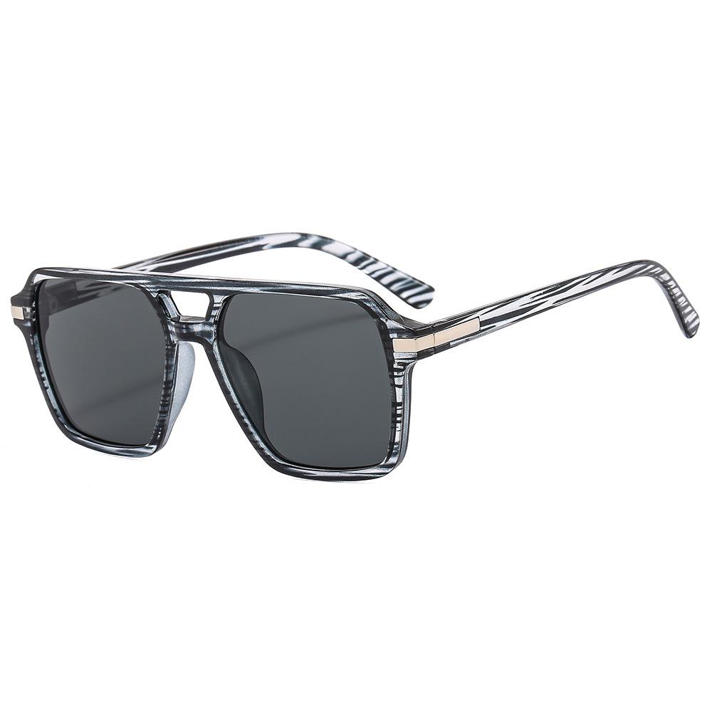 Vintage Square Sunglasses Women Retro Double Beam Sun Glasses Female Mirror Eyewear Fashion Designer Brand Rivet